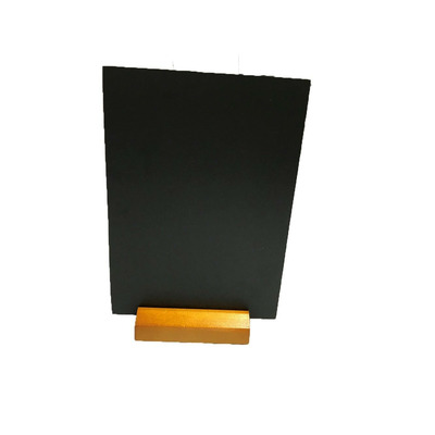 A3 Tabletop Blackboard Chalkboard Display Menu & Wooden Plinth Stand
