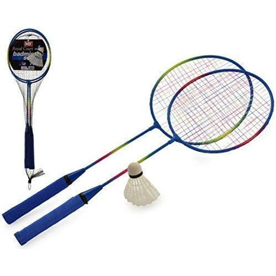 M.Y Two Player Outdoor Metal Badminton Garden Sport Set