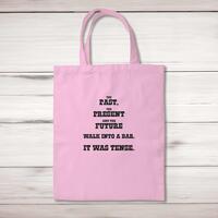 The Past, The Present & The Future Tote Bag – Pastel Pink, One