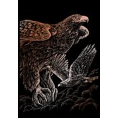 Hawks Copper Regular Size Engraving Art Scraperfoil