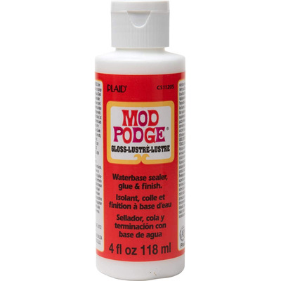 4oz Mod Podge Gloss Water Based Sealer Finish Glue & Adhesive