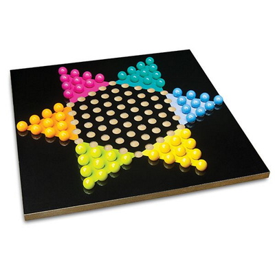 Traditional Wooden Chinese Checkers Board Game Set
