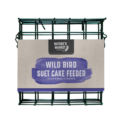 Suet Fat Cake Metal Holder Cage Hanging Bird Feeder - THREE