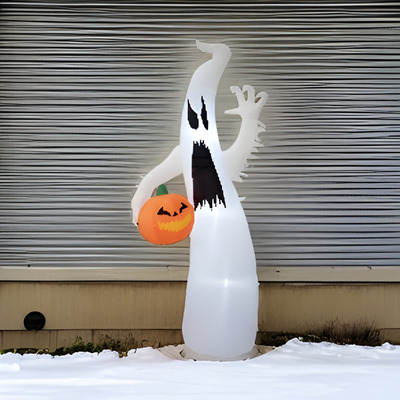 1.2m Inflatable Ghost With LED Lights Halloween Decoration