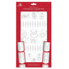Pack of Six Make and Fill Your Own 34cm DIY Christmas Crackers Kit - Colour Your Own