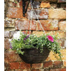 12″ Dark Rattan Flower Hanging Basket & Chain from Quickdraw Supplies