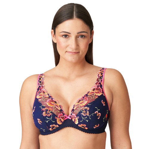Prima Donna Devdaha Half Padded Plunge Bra - Velvet Blue