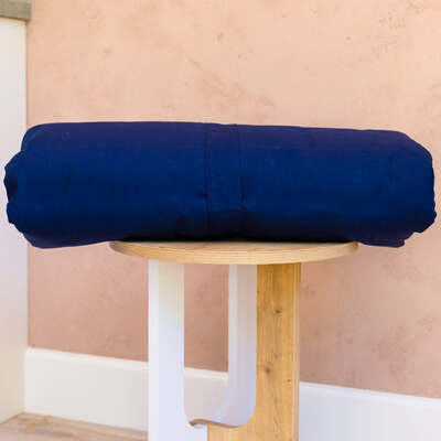 Dog Bed Duvet Cover Two Sizes Polycotton Navy - Medium - Large – The Big Little Duvet Co.