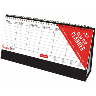 2024 Freestanding Desktop Week To View Calendar Year Planner