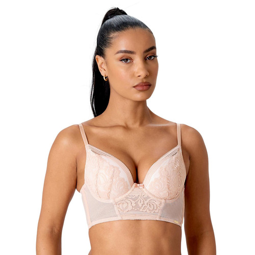 Gossard Encore Padded Longline Bra - Blush