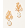 Goddess pearl and moonstone statement earrings at Carousel Jewels