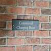 Image of Communal Charging Point - smooth black slate sign - 35.5cm x 10cm