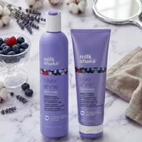 MILK_SHAKE Silver Shine Shampoo 300ml & Conditioner 250ml for Blonde & Grey Hair