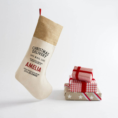 "Make-your-Own" Personalised Cotton Christmas Stocking