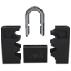 Image of ABS Padlocks Hasps & Protectors - 90mm Width - 109mm Height - 40mm Thickness