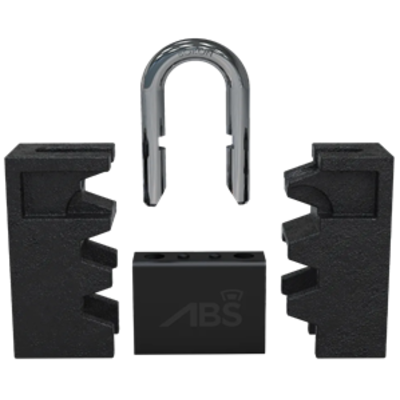 ABS Padlocks Hasps & Protectors - 80mm Width - 95mm Height - 40mm Thickness