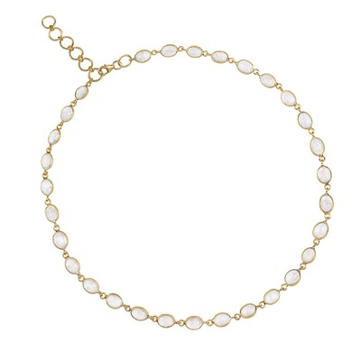 Luna Moonstone Gold Chain Necklace