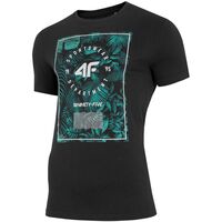 Image of 4F Mens Round Neck T-shirt - Gray