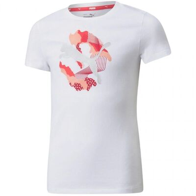 Puma Junior Alpha T-Shirt- White
