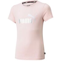 Image of Puma Junior ESS + Logo T-Shirt - Pink