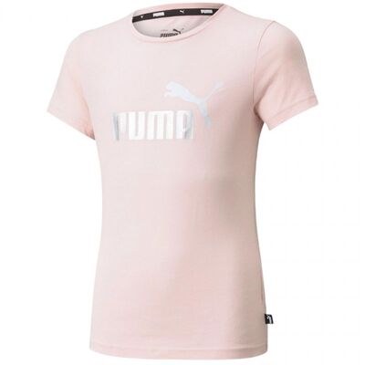 Puma Junior ESS + Logo T-Shirt - Pink