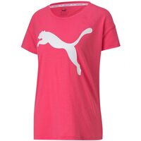 Image of Puma Womens Active Logo T-Shirt - Glowing Pink