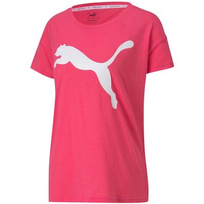 Puma Womens Active Logo T-Shirt - Glowing Pink