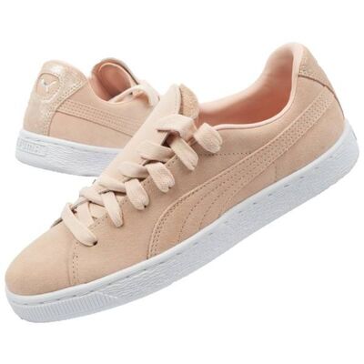 Puma Womens Suede Crush Frosted Shoes - Pink
