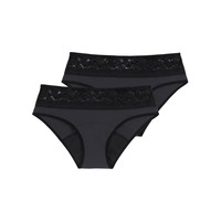 Image of Dorina Eco Moon Lace 2 Pack Hipster Period Briefs