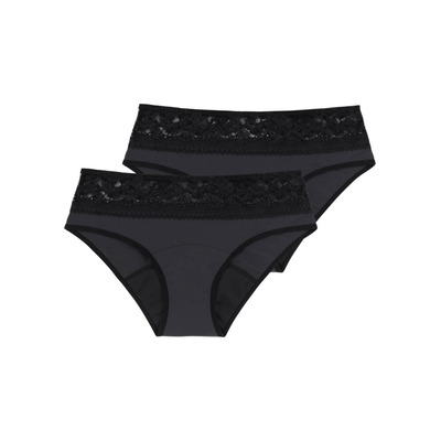 Dorina Eco Moon Lace 2 Pack Hipster Period Briefs