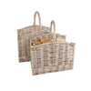 Image of Set Of Two Open Ended Wicker Log Baskets