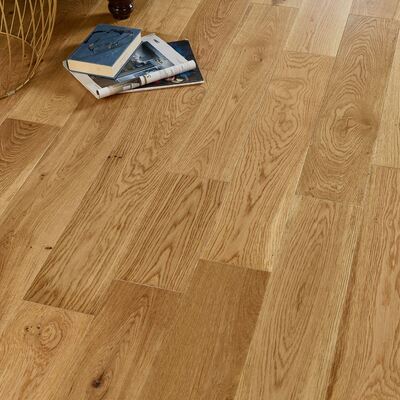 Lusso Uniqo Natural Brushed & Lacquered Engineered Oak Flooring – Lusso