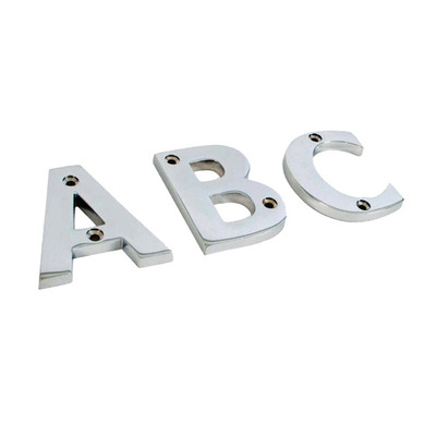 From The Anvil Letters (A-Z), Polished Chrome Finish - 83802 LETTERS, POLISHED CHROME FINISH - N