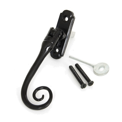 From The Anvil Left Or Right Handed Monkeytail Espagnolette Window Fasteners, Black - 33287 BLACK - LEFT HAND