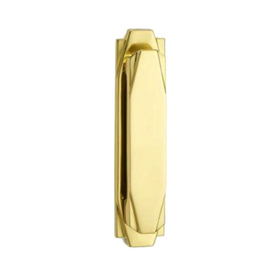 Croft Architectural Art Deco Door Knocker, Various Finishes Available* - 7012 POLISHED BRASS