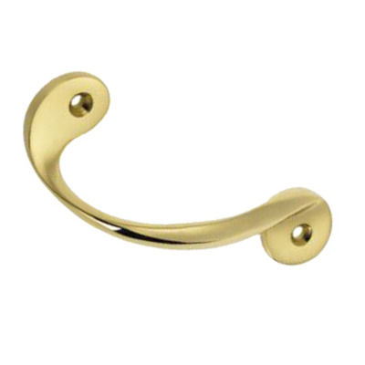 Croft Architectural Twisting Cupboard Pull Handle, 113mm, *Various Finishes Available - 5207 POLISHED BRASS
