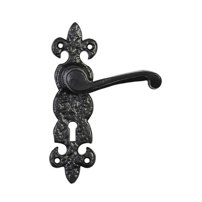 Kirkpatrick Black Antique Malleable Iron Lever Handle - AB2450 (sold in pairs) LATCH