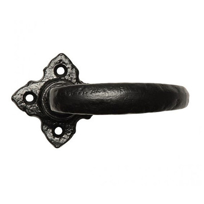 Kirkpatrick Black Antique Malleable Iron Lever Handle - AB2471 (sold in pairs) LATCH