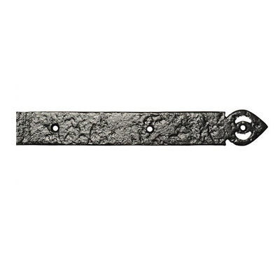 Kirkpatrick Black Antique Malleable Iron Hinge Front (18 and 24 Inch) - AB810F (sold in pairs)  (B) BLACK ANTIQUE - 24"