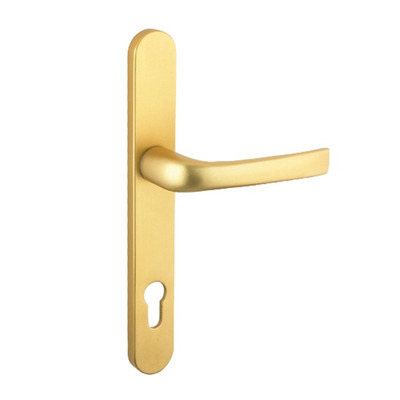 Mila ProLinea Lever/Lever Door Handles, 240mm Backplate - 92mm C/C Euro Lock, Anodised Gold (F3) Finish - 050423 (sold in pairs) ANODISED GOLD (F3) - 240mm (92mm C/C)