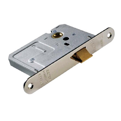 Eurospec Economy 2.5 Or 3 Inch Long Upright Case Mortice Latches (Bolt Through) - Silver Finish - ULE50NP 64mm (2.5 INCH) SILVER FINISH - RECTANGLE