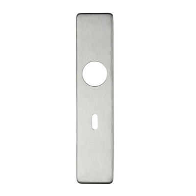 Zoo Hardware ZCS Architectural Cover Plates, Satin Stainless Steel - ZCS31SS (sold in pairs) EURO PROFILE LOCK COVER PLATE (WITH CYLINDER HOLE)