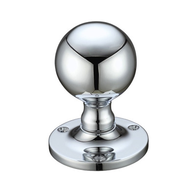 Zoo Hardware Fulton & Bray Ball Mortice Door Knobs, Polished Chrome - FB202CP (sold in pairs) POLISHED CHROME