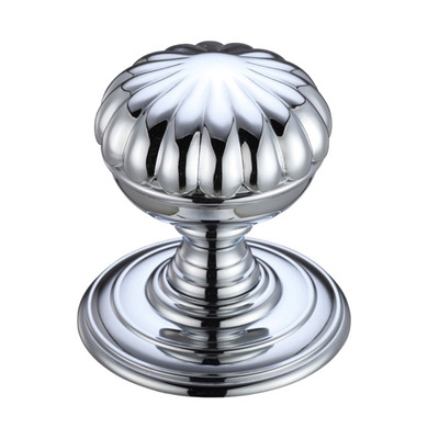 Zoo Hardware Fulton & Bray Flower Mortice Door Knobs, Polished Chrome - FB307CP (sold in pairs) POLISHED CHROME