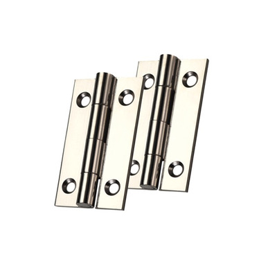 Zoo Hardware Top Drawer Fittings Cabinet Hinges (Various Sizes), Polished Nickel - TDF100PN POLISHED NICKEL - 50mm x 28mm x 1.5mm