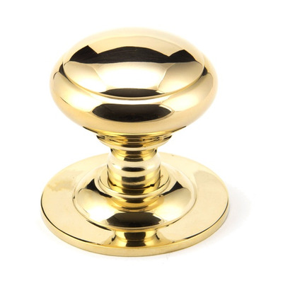 From The Anvil Centre Door Knob, Polished Brass Finish - 91977 POLISHED BRASS