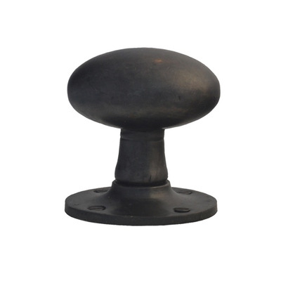 Cardea Ironmongery Oval Mortice Door Knob (65mm x 47mm), Dark Bronze - AV024DB (sold in pairs) DARK BRONZE