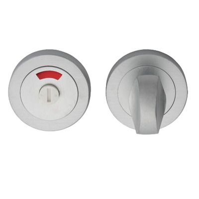 Carlisle Brass Manital Architectural Concealed Fix Turn & Release With Indicator, Satin Chrome - AQ11SC SATIN CHROME