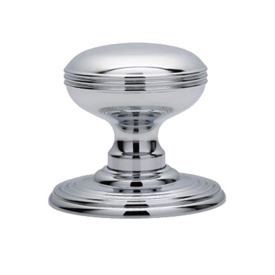 Carlisle Brass Delamain Ringed Concealed Fix Mortice Door Knob, Polished Chrome - DK39CCP (sold in pairs) POLISHED CHROME