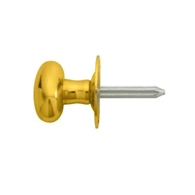 Carlisle Brass Oval Thumbturn To Operate Rack Bolt (Hardened Steel Spindle), Polished Brass - AA33 POLISHED BRASS
